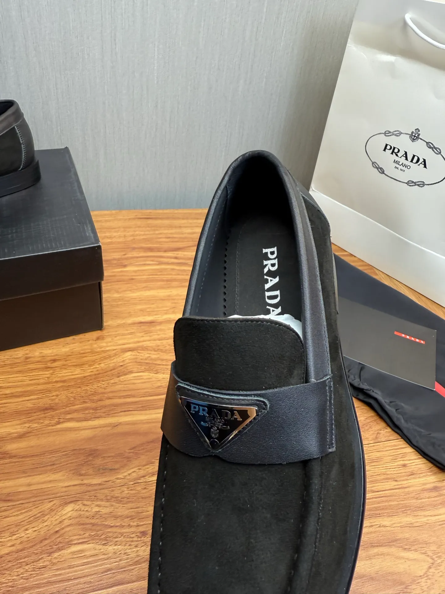 Factory price 580💰 ＰＲＡＤＡPrada. Men's business casual leather shoes, luxurious and noble👞All imported original brand leather materials, just to create a more comfortable wearing experience, upper: original cowhide. Frosted cowhide➕Imported full cowhide, original outsole✔️36-45 (45 non-returnable)